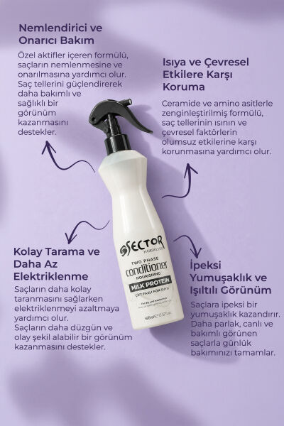 SECTOR ÇİFT FAZLI FÖN SUYU 400 ML MILK PROTEIN