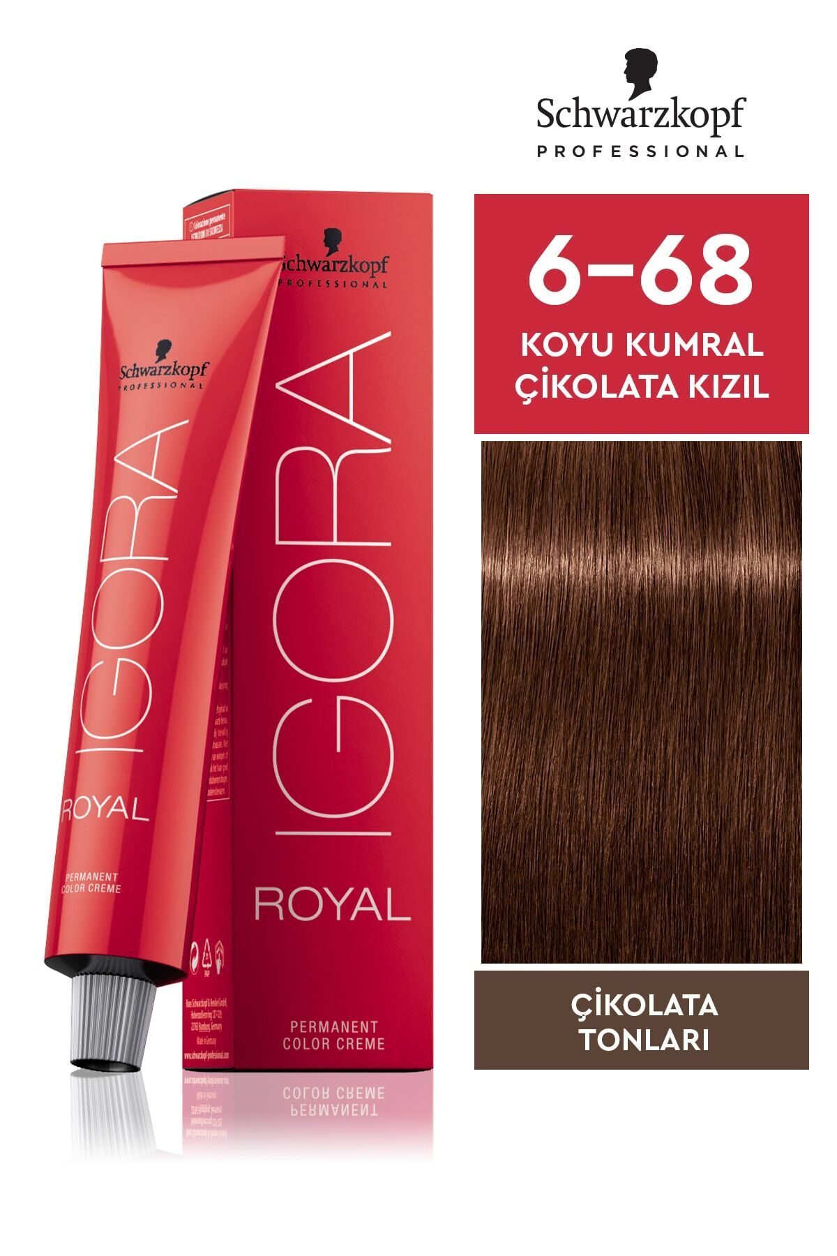 SCHWARZKOPF PROFESSIONAL IGORA ROYAL SAÇ BOYASI 60 gr 6-68