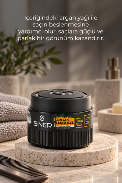 SINEP HAIR GEL ARGAN 400 ML