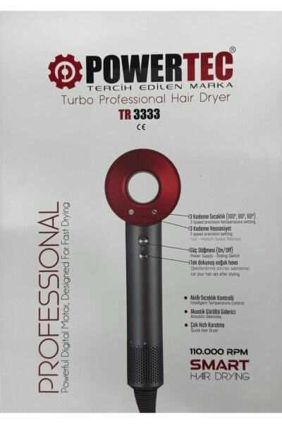 Powertec TR-3333 Plazma Fön Makinası