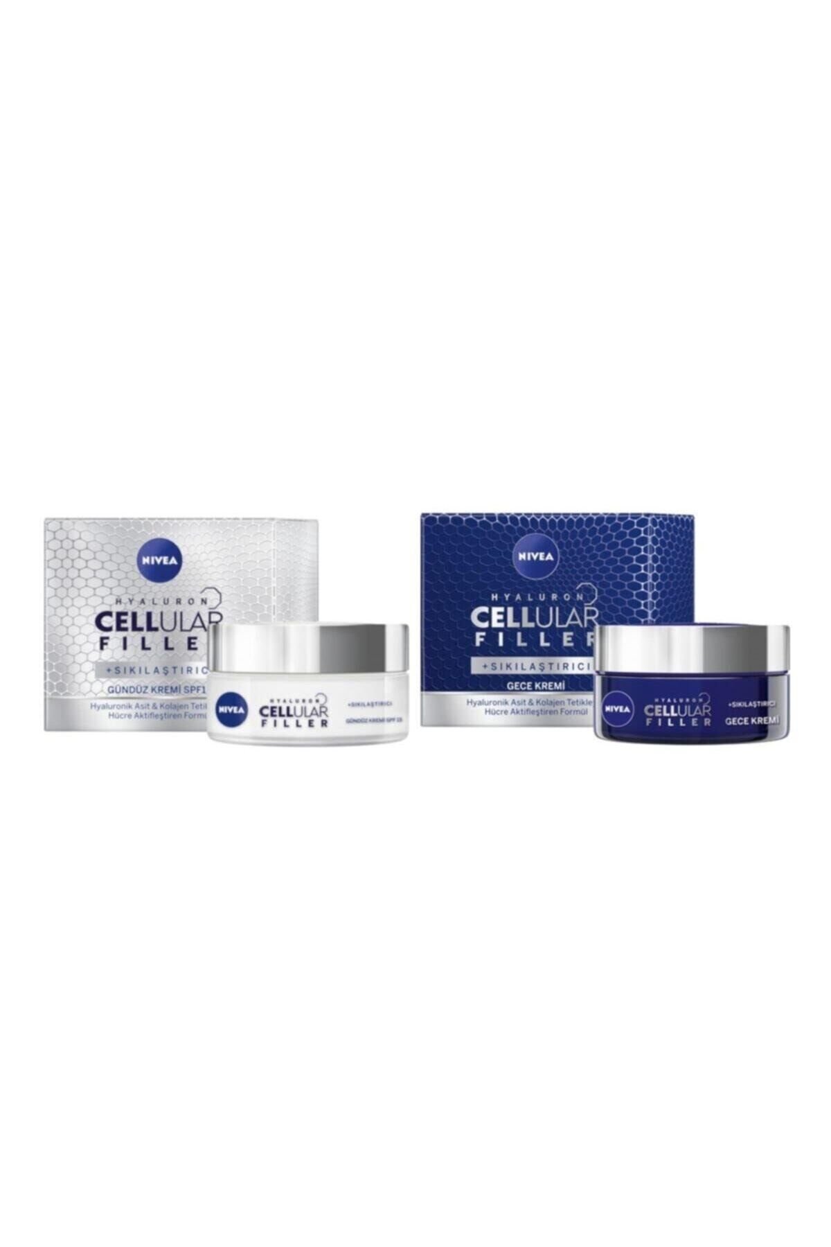 Nivea Cellular Filler Yaşlanma Karşıtı Sıkılaştırıcı Gece Gündüz Set