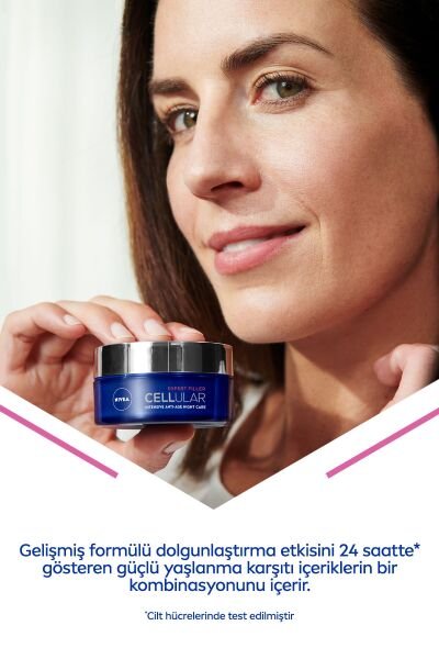 Nivea Cellular Expert Filler Yoğun Yaşlanma Karşıtı Gece Yüz Bakım Kremi 50 ml