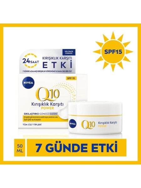 Nivea Q10 Power Kırışıklık Karşıtı Gündüz Kremi Spf15 50 ml