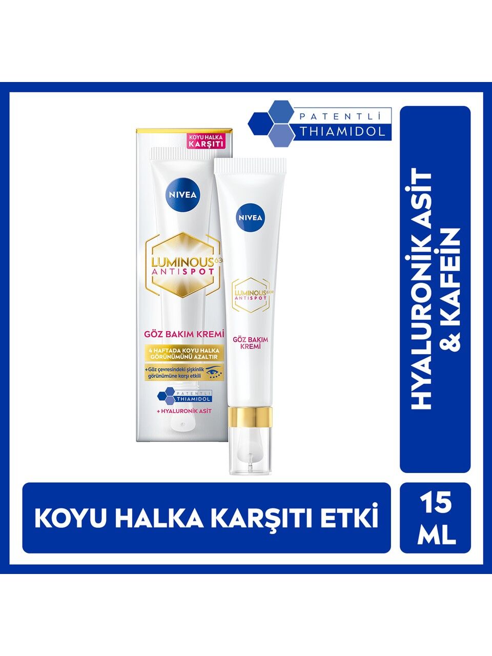 Nivea Luminous630 Koyu Halka Karşıtı Göz Bakım Kremi 15 ml