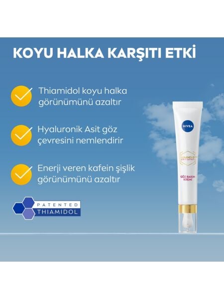 Nivea Luminous630 Koyu Halka Karşıtı Göz Bakım Kremi 15 ml