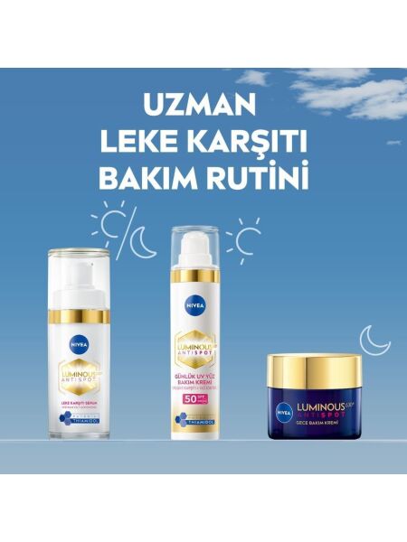 Nivea Luminous630 Spf50 Güneş Korumalı Leke Karşıtı Gündüz Yüz Bakım Kremi 40 ml
