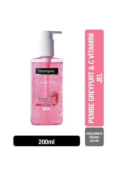 Neutrogena Pembe Greyfurt Canlandırıcı Yüz Temizleme Jeli 200 ml