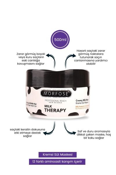 Morfose Milk Therapy Saç Maskesi 500 ml