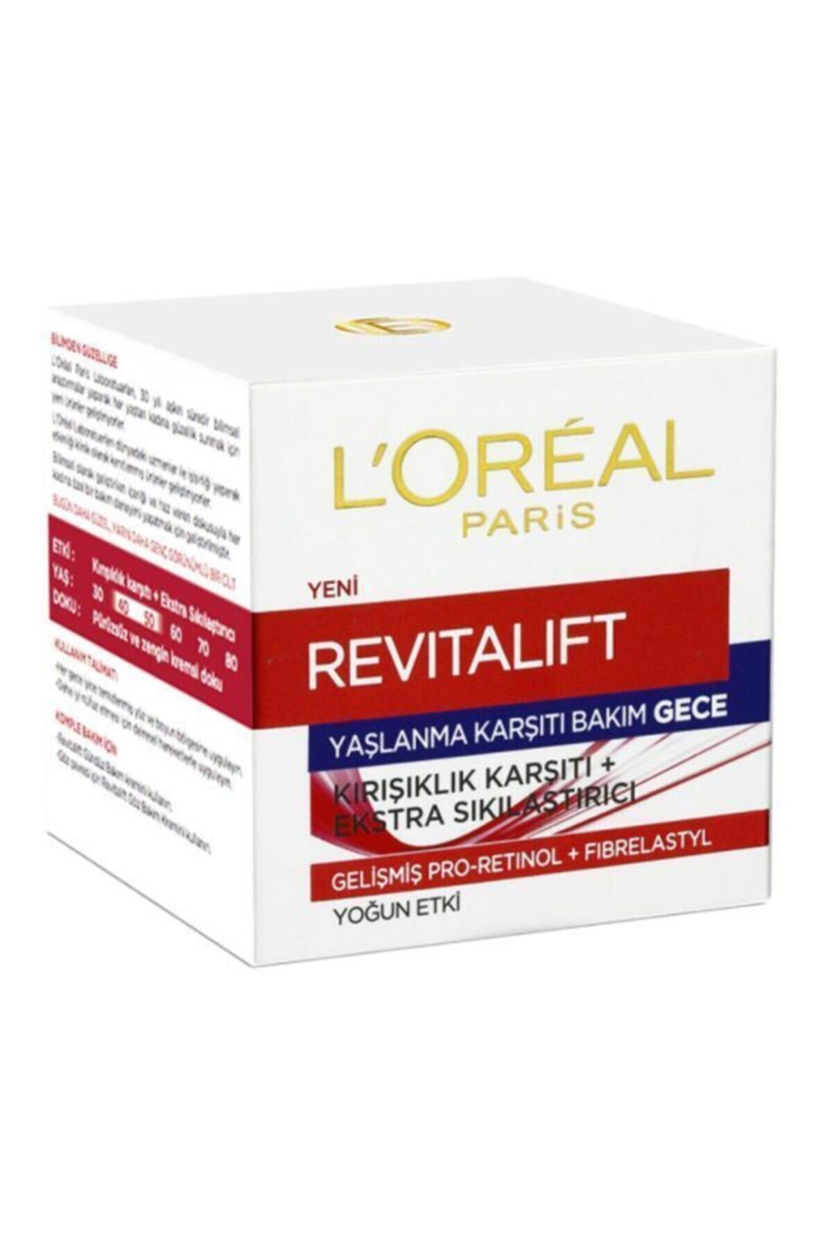 Loreal Paris Revitalift Yaşlanma Karşıtı Gece Bakım Kremi50ml